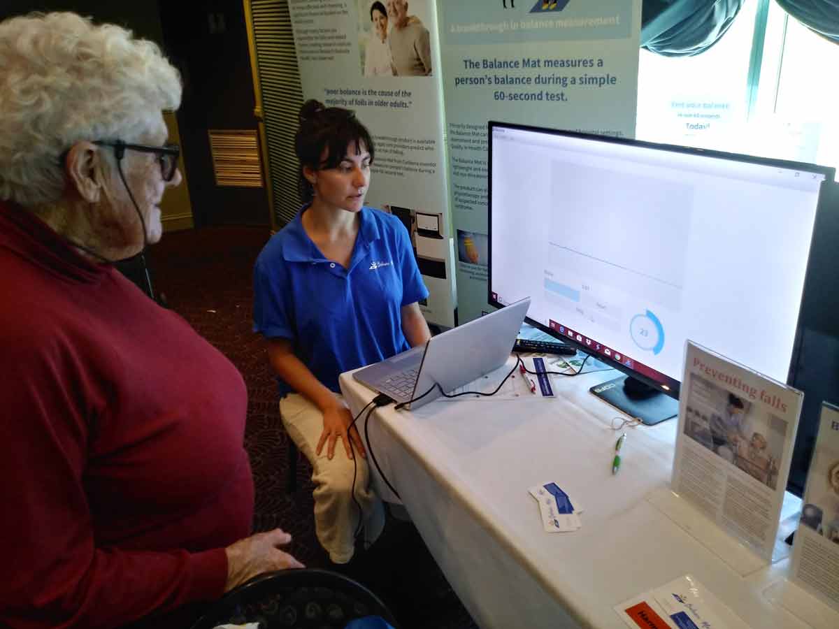 Balance Mat in action