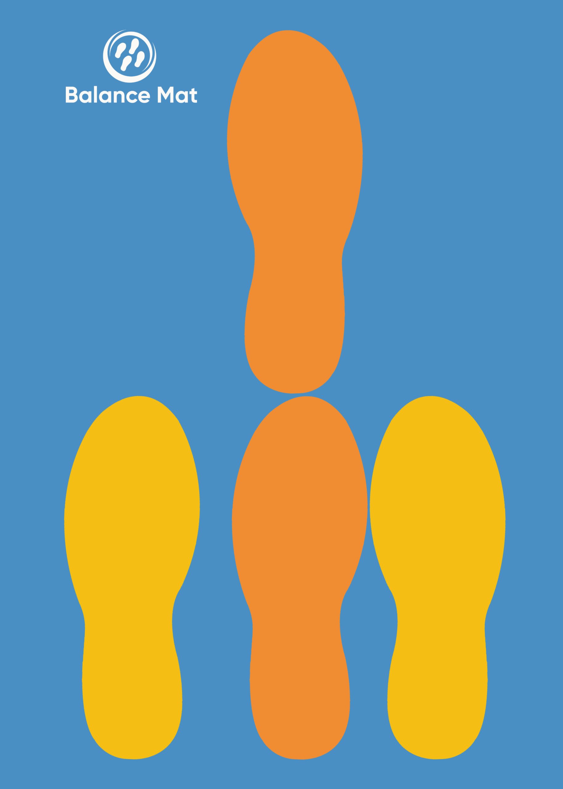 Neurometric Balance Mat design enables normal and feet together stance testing Neurometric Balance Mat design enables normal and feet together stance testing